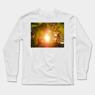 Sunset through the leaves Long Sleeve T-Shirt